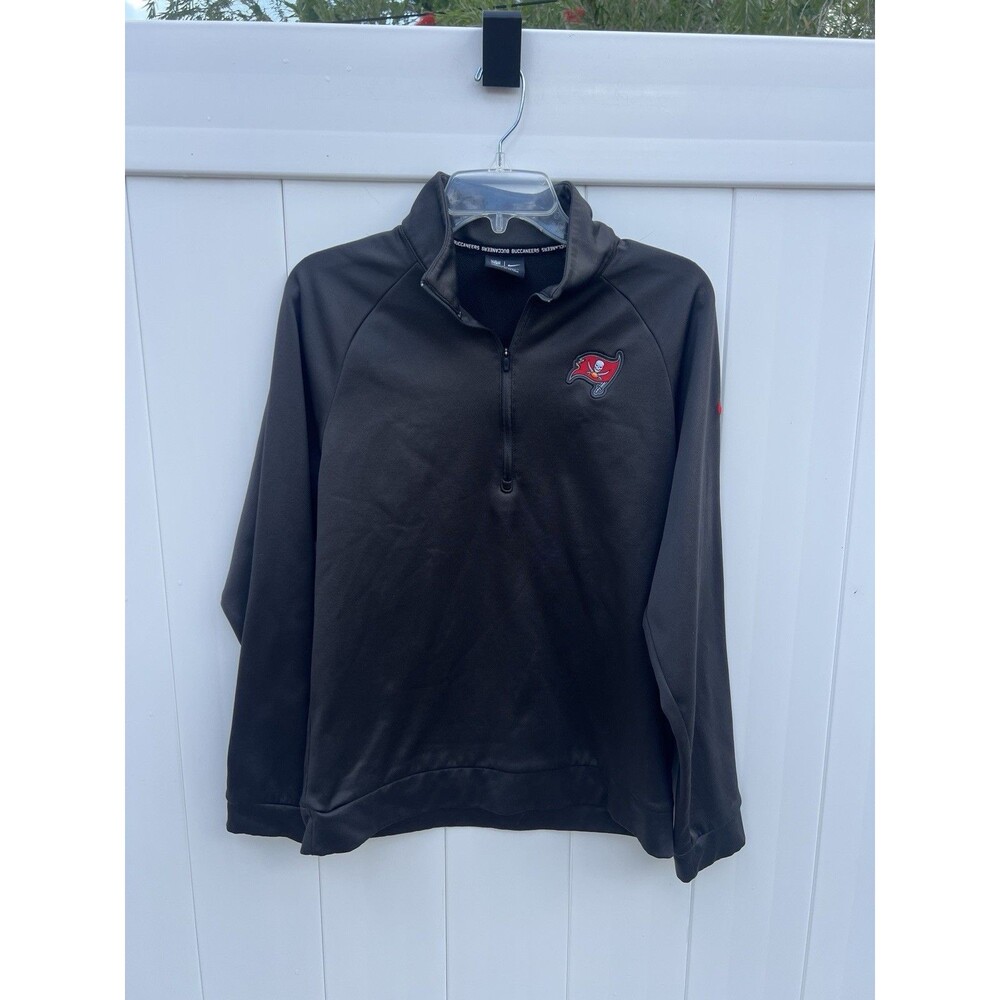 Nike Dri Fit Tampa Bay Buccaneers NFL On Field Pullover Adult Small 1/4 Zip Gray